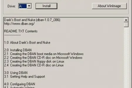 Darik's Boot and Nuke (Linux) 2.2.6