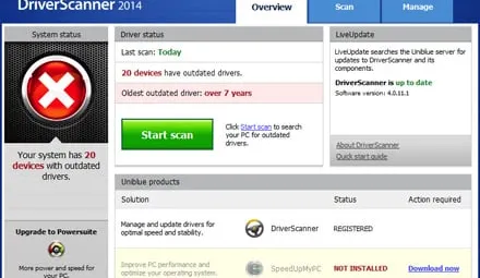 Uniblue DriverScanner 2014 4.0.12.7