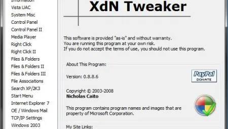 XdN Tweaker 0.9.2.6