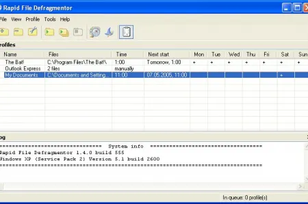 Rapid File Defragmentor 1.4 Build 555