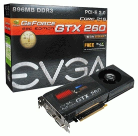 EVGA przedstawia (oficjalnie) trzy 55 nm karty GeForce GTX 260
