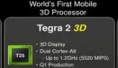 NVIDIA Tegra 2 z obsługą 3D. Tegra 3 z czterema rdzeniami