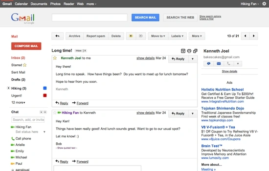 Gmail ma nowy interfejs - wygląda jak Google Plus