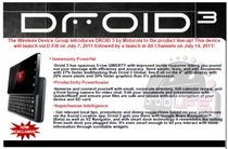 Motorola Droid 3 - specyfikacja krąży w Sieci