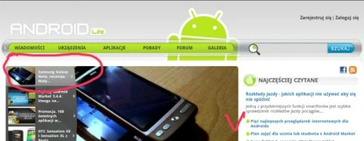 Samsung Galaxy Note - recenzja “tabletofonu" w dwóch częściach