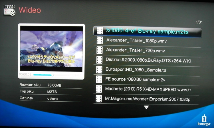 Iomega ScreenPlay DX HD Media Player 1TB