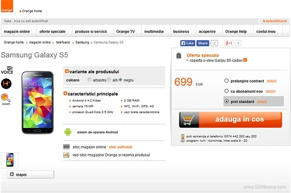 Samsung Galaxy S5 - znamy jego ceny w Orange