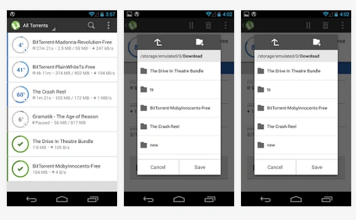 uTorrent na Androida z nowym wyglądem w stylu Holo UI