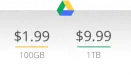 Google Drive - Google drastycznie "tnie" ceny. 100 GB za 1,99 USD. Super!