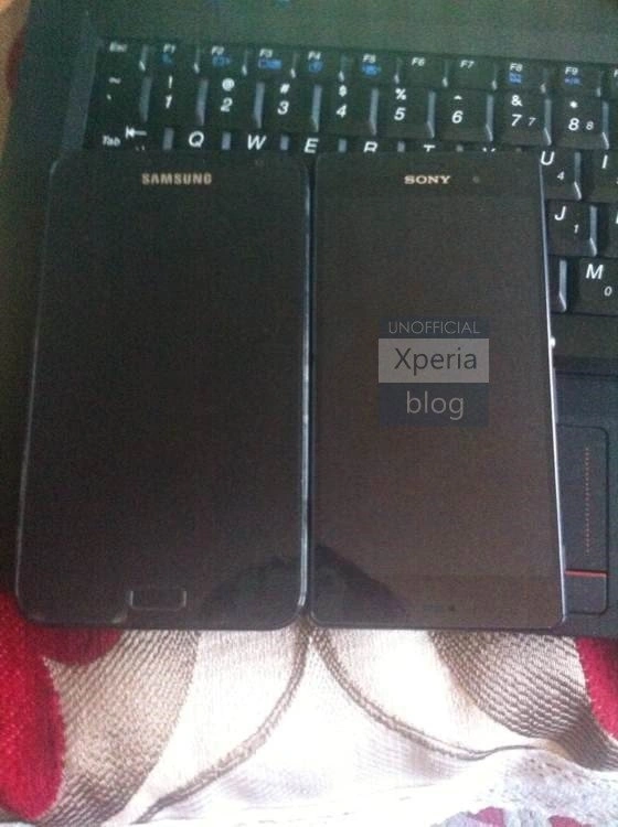 Sony Xperia Z3 na kolejnych zdjęciach. Tym razem obok Samsunga Galaxy Note