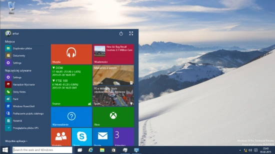 Windows 10 - testujemy build 9926