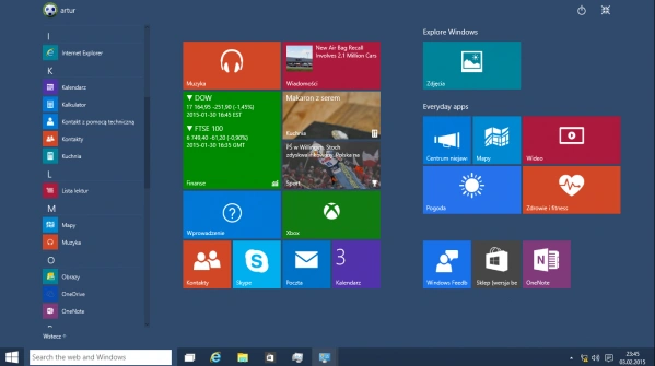 Windows 10 Technical Preview - tryb GodMode odkryty!