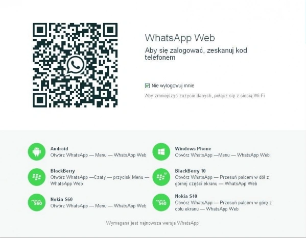 WhatsApp Web już dostępny przez Firefoxa i Operę