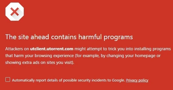 uTorrent blokowany przez antywirusy i Chrome