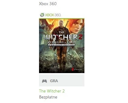 Wiedźmin 2 za darmo dla użytkowników Xbox One i Xbox 360