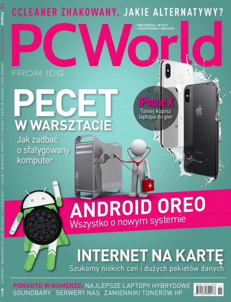 PCWorld 11/2017 w sprzedaży. Pecet w warsztacie, wszystko o Androidzie Oreo, internet na kartę