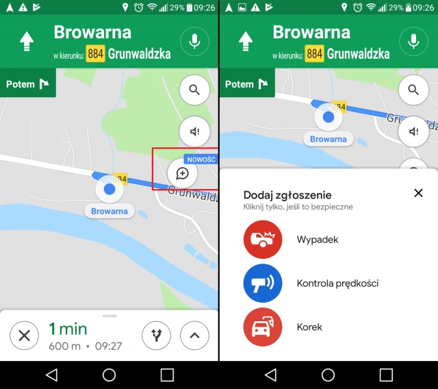 Mapy Google - darmowa nawigacja samochodowa