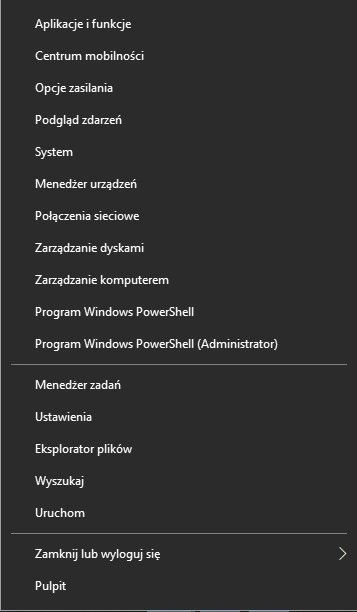 Dodatkowe Menu start w Windows 10
