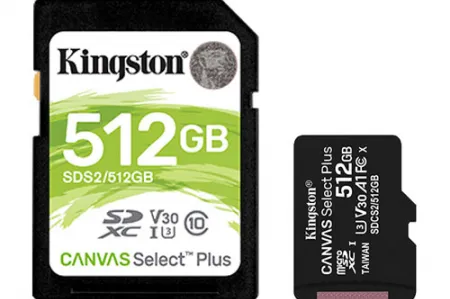 Kingston rozszerza ofertę kart pamięci microSD i SD o karty Canvas Select Plus