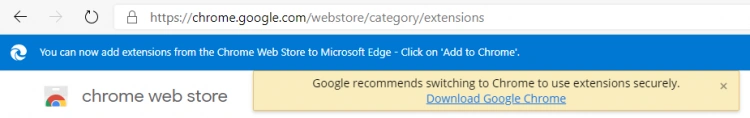 Google ostrzega użytkowników Edge'a o zagrożeniu i zachęca do zmiany przeglądarki