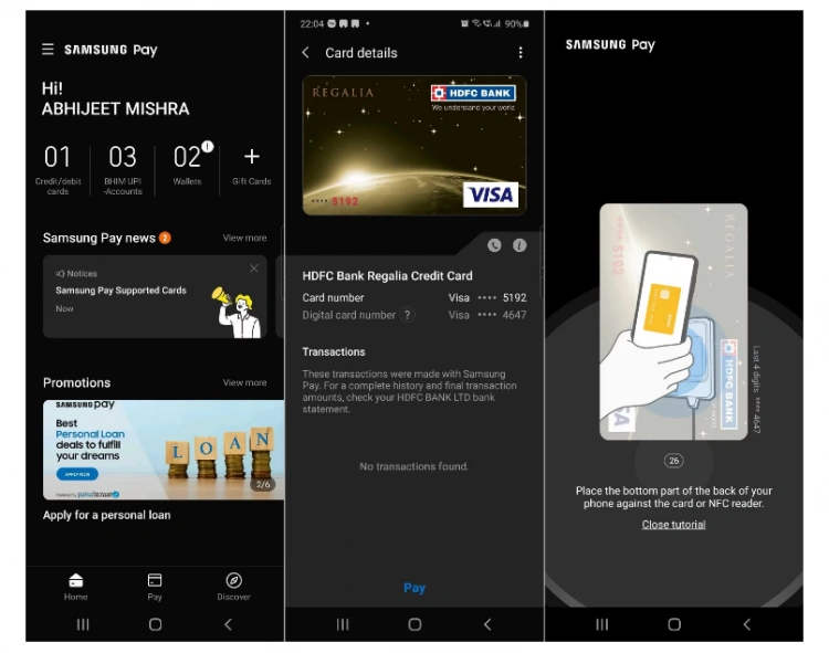 Samsung Pay  - aktualizacja wprowadza tryb ciemny