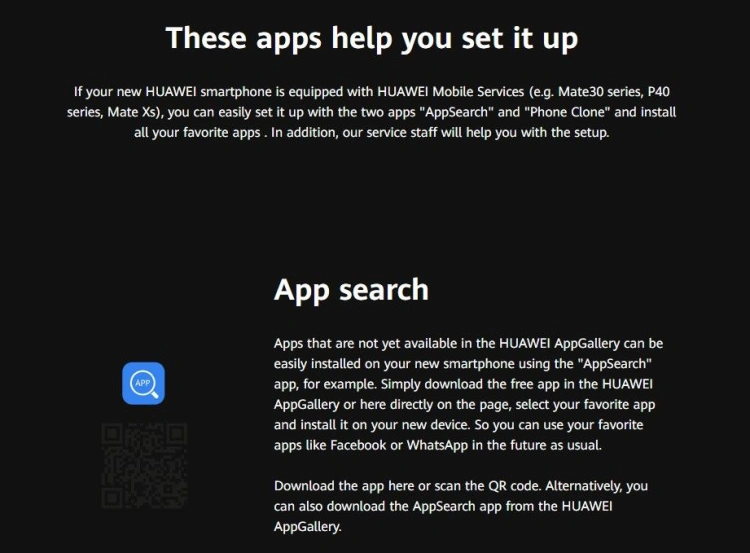 Huawei testuje "AppSearch" - pozwoli to pobierać aplikacje spoza Google Play Store