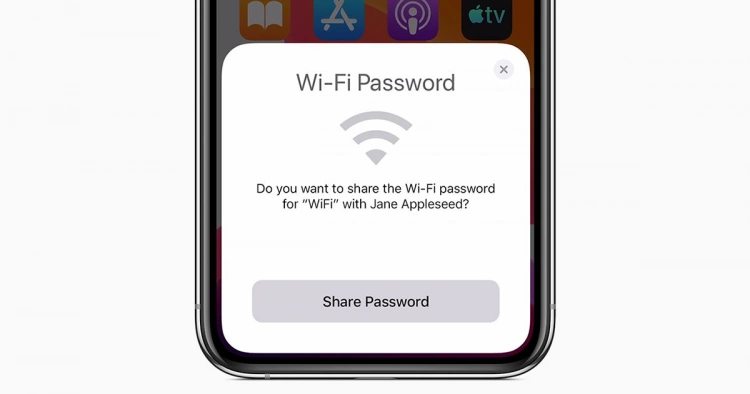Udostępnianie Wi-Fi w iOS 13