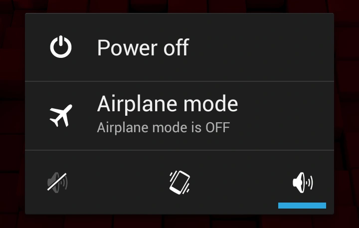Tryb samolotowy w starej wersji Androida