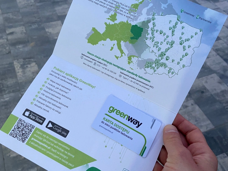 Karta dostępu do ładowarek sieci GreenWay