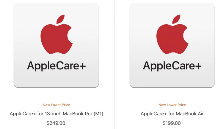 Nowe ceny AppleCare+
Źródło: MacRumors.com