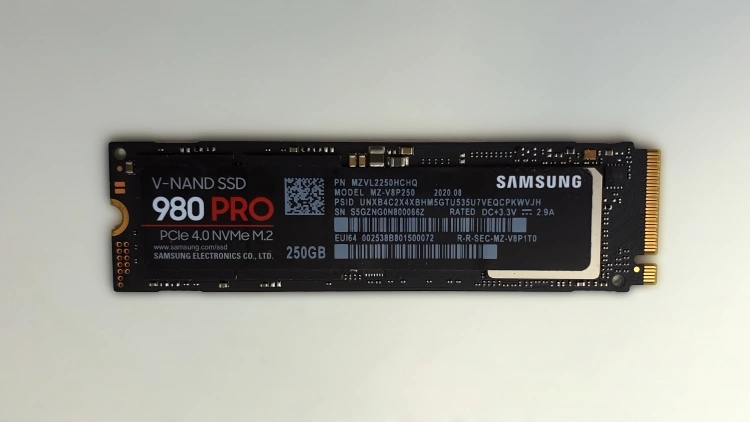 SAMSUNG SSD 980 PRO 250 GB – test dysku na PCIe 4.0