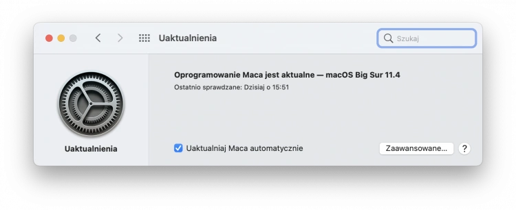 Mechanizm aktualizacji w nowszych wersjach macOS