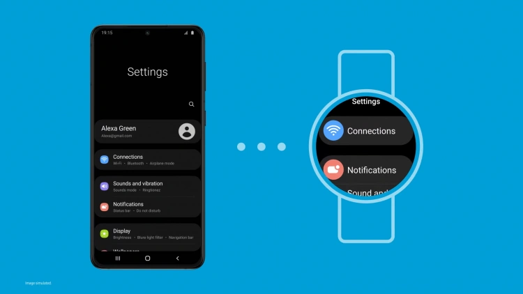Menu One UI Watch będzie podobne do menu smartfonów z serii Galaxy
Źródło: Samsung