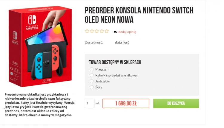Nintendo Switch OLED - wiemy ile w Polsce zapłacisz za konsolę [Aktualizacja]