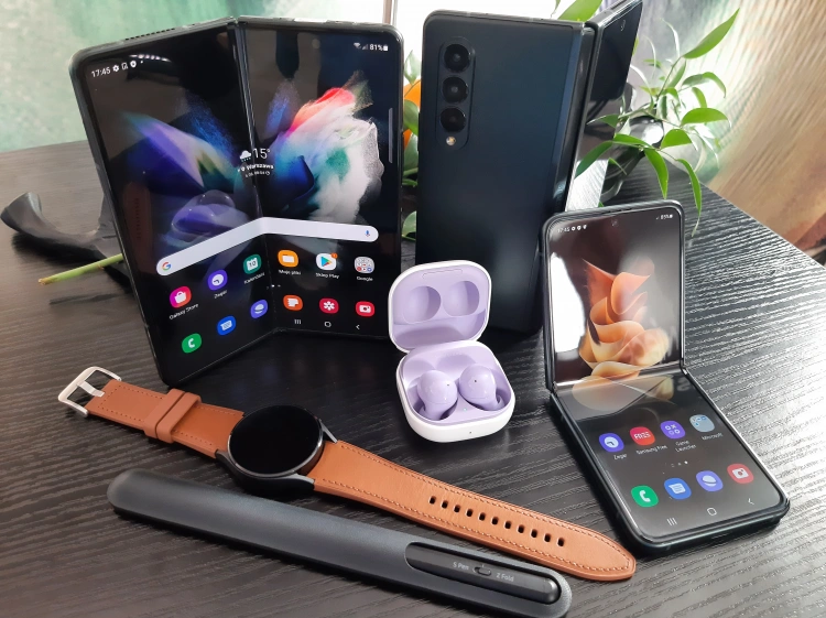 Galaxy Z Fold 3, Z Flip 3, Galaxy Watch 4 i Galaxy Buds 2 / fot. Paweł Goryniak
