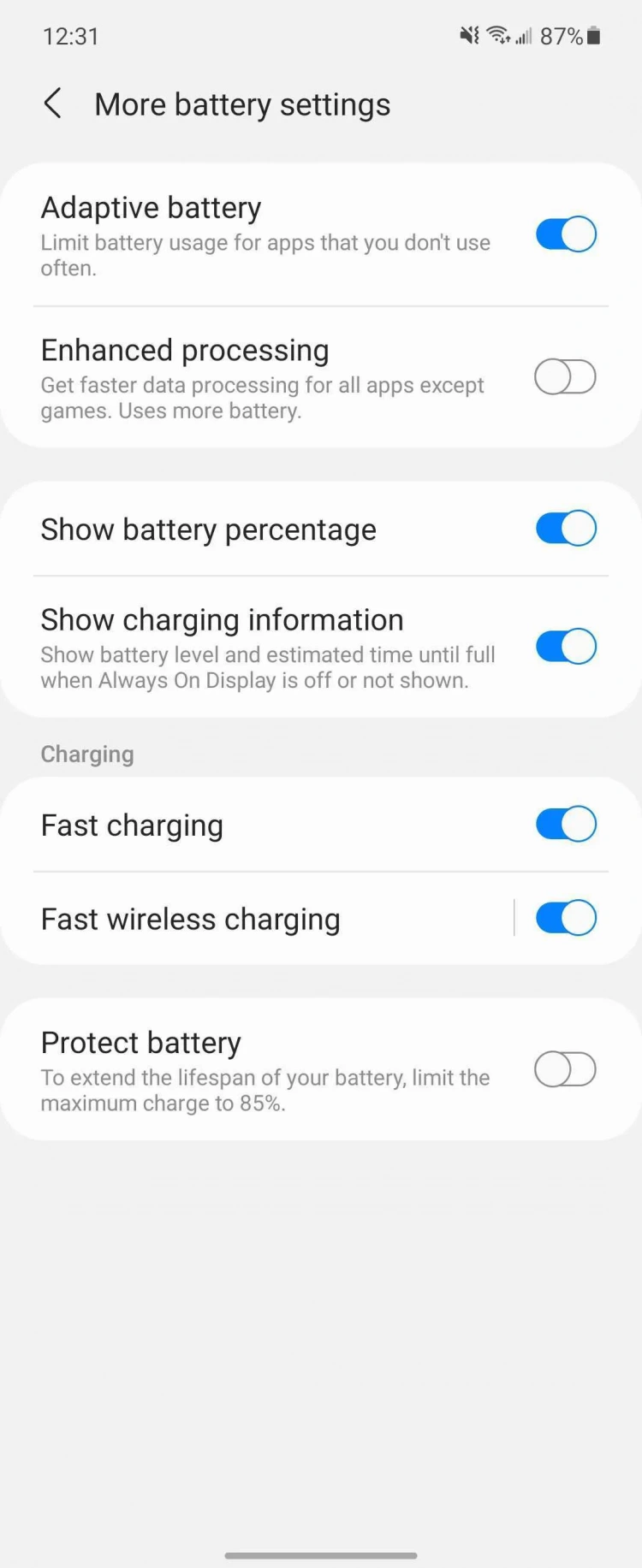 Ochrona baterii w Galaxy Z Flip3 5G
Źródło: samsung.com via theverge.com