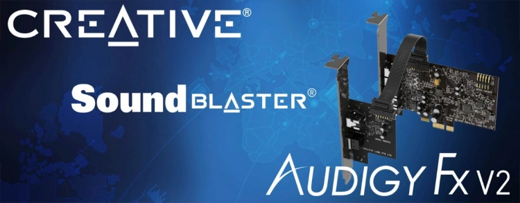 Creative Sound Blaster Audigy FX V2 - Karta dźwiękowa dla komputerów stacjonarnych z zestawem SmartComms i kartą rozszerzeń DB Pro