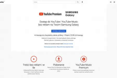 YouTube Premium z pobieraniem materiałów na komputer!