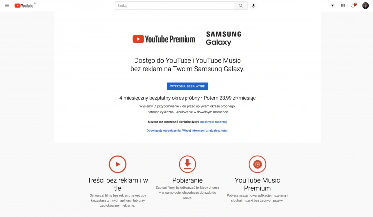 YouTube Premium
Źródło: YouTube.com