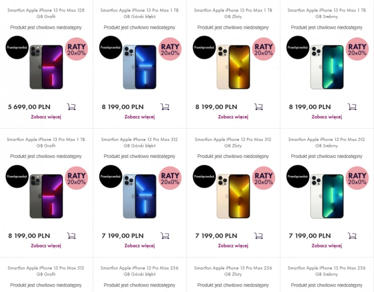 Chcesz kupić nowego iPhone 13? Sprawdź oferty popularnych sklepów [24.01.2022]