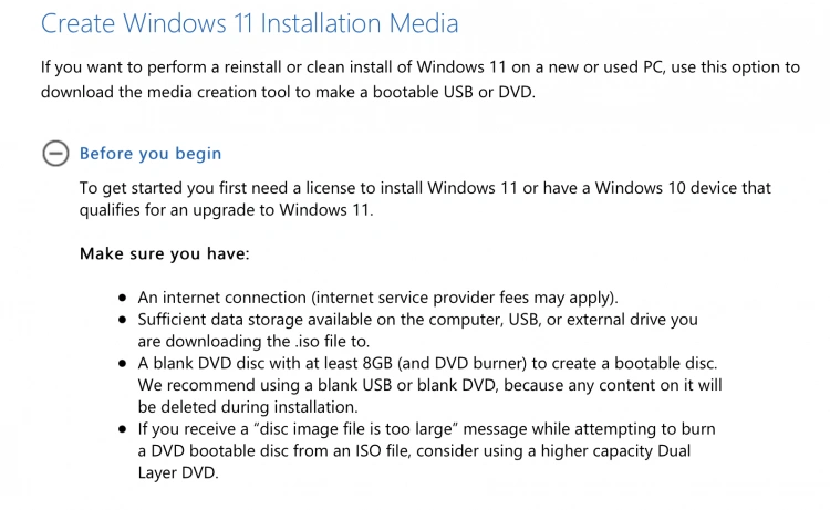 Windows 11 Installation Media
