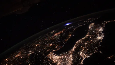 Astronauta zauważył niebieską eksplozję na Ziemi