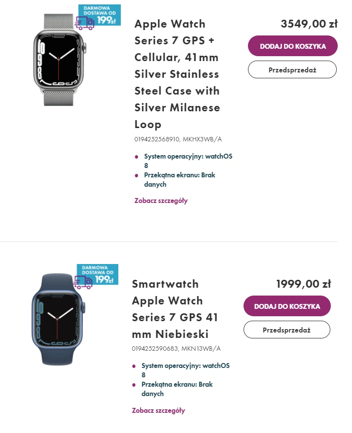 Gdzie kupić Apple Watch Series 7? Sprawdzamy oferty popularnych sklepów [19.11.2021]
