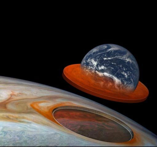 Sonda NASA odkryła głębokość antycyklonu Jowisza