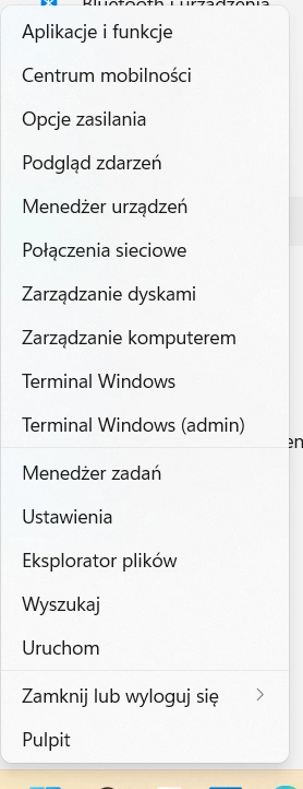 Dodatkowe Menu Start w Windows 11