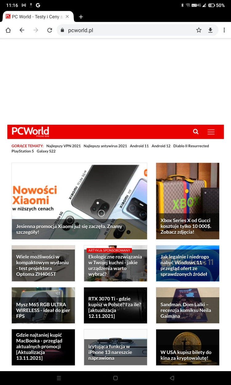 Przeglądarka Chrome
fot. Daniel Olszewski / PCWorld