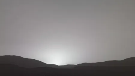 Tak wygląda zachód słońca na Marsie