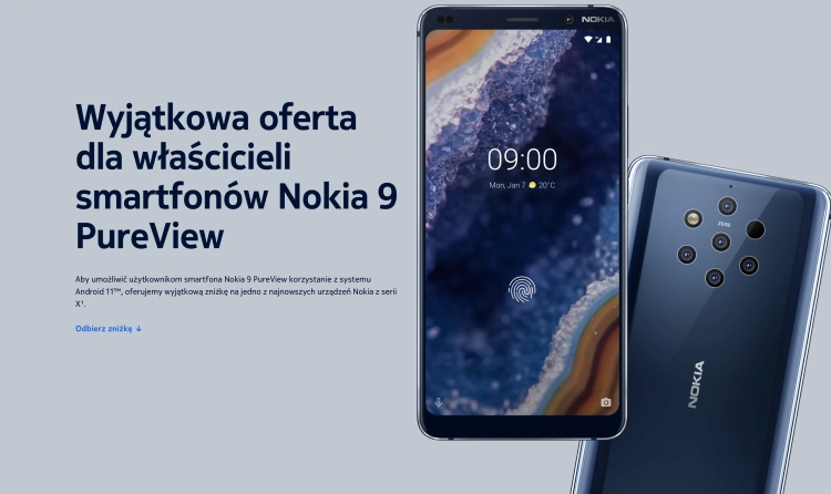 Nokia 9 PureView
Źródło: nokia.pl