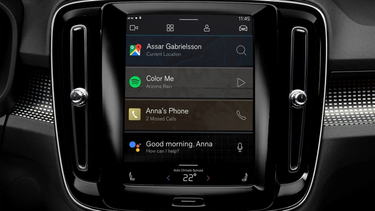 Android Automotive w Volvo
Źródło: vovlocars.com