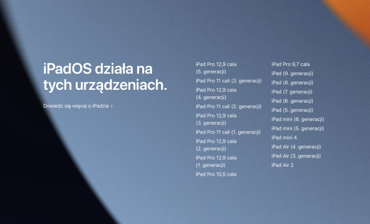 iPadOS 15 - kompatybilność